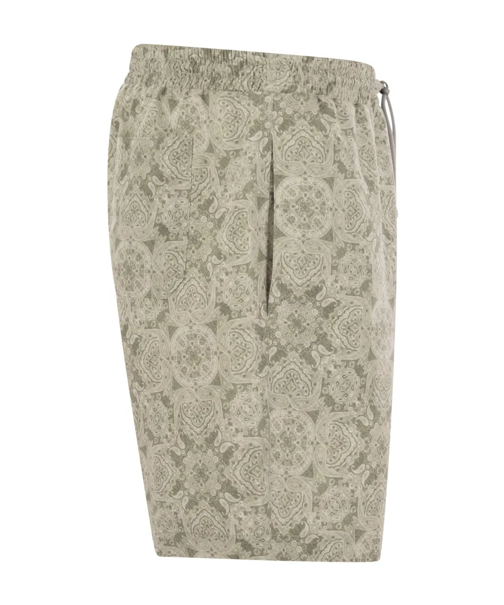 Pattern Swimming Trunks