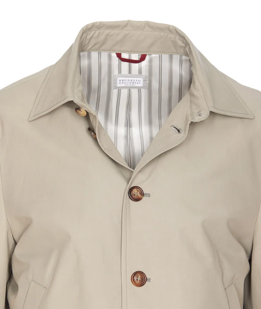 Buttoned Ribbed Hem Bomber Jacket