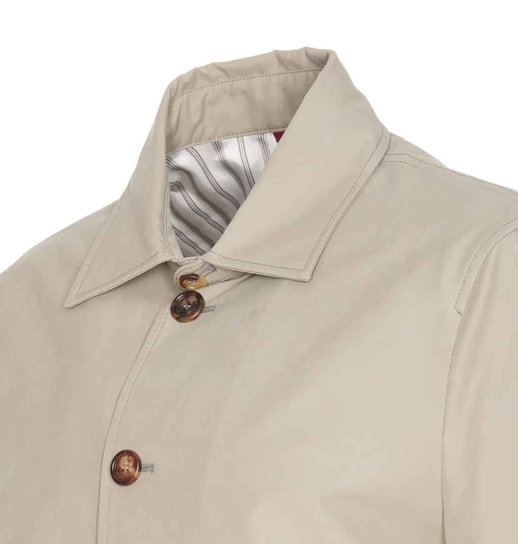 Buttoned Ribbed Hem Bomber Jacket