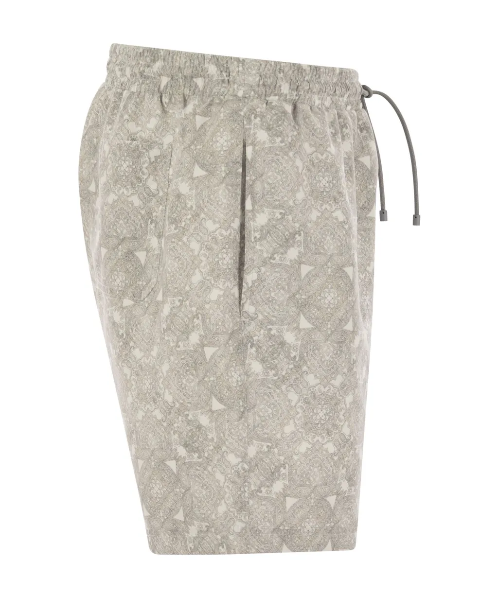 Elastic Waist Swimming Trunks