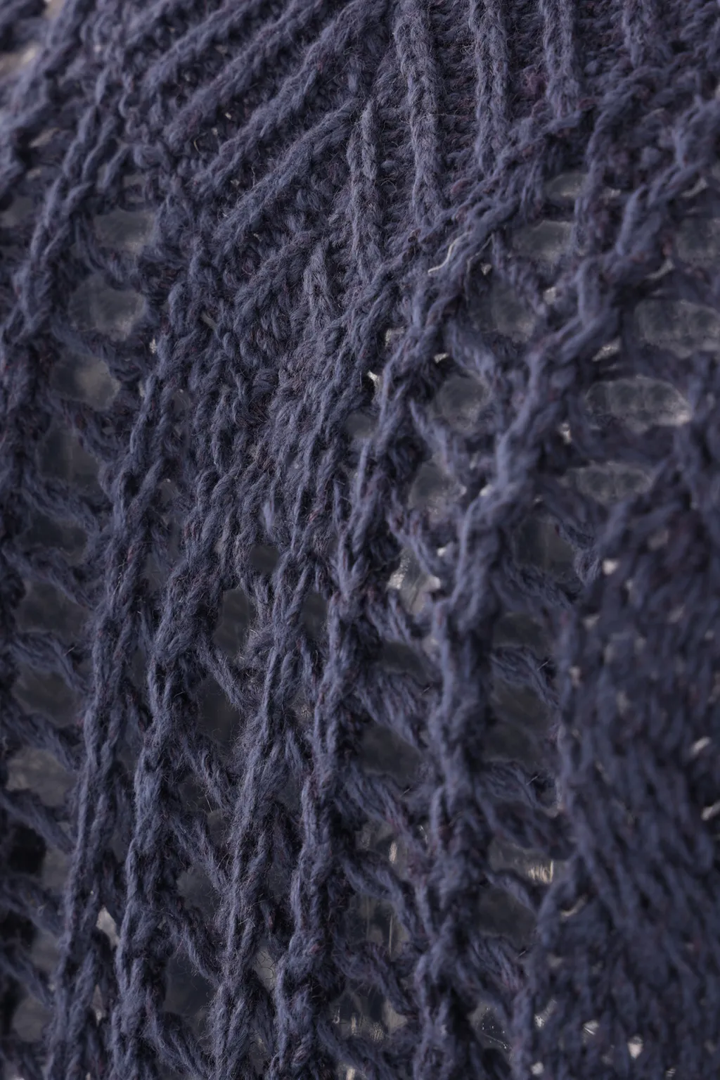 Cable-Knit Mesh Jumper