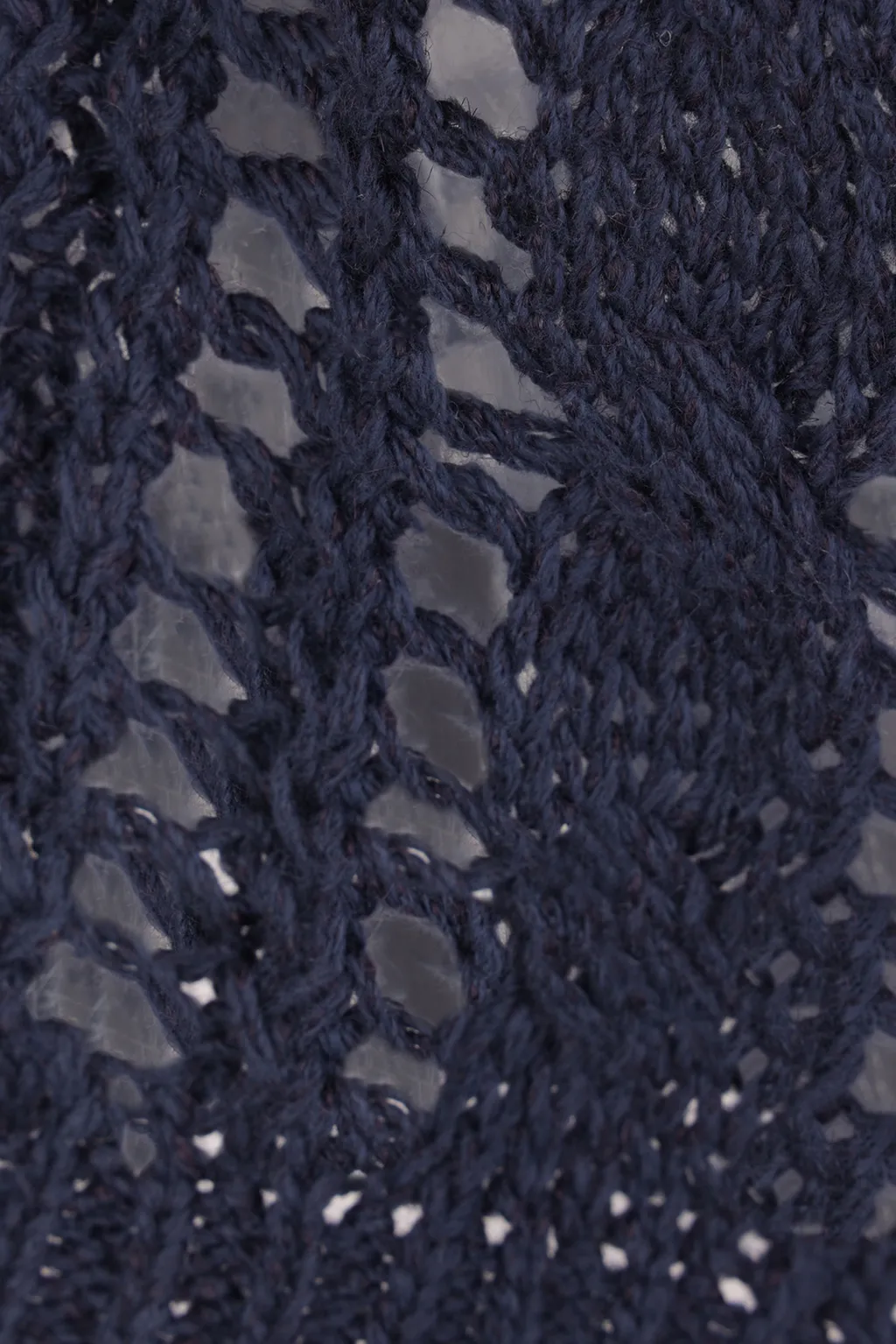 Cable-Knit Mesh Jumper