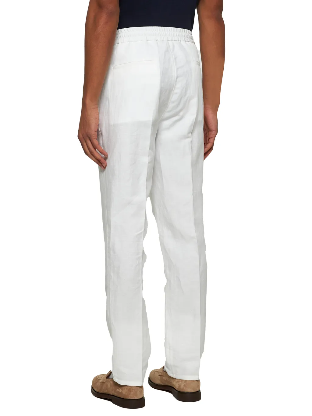 Drawstring Tapered Leg Trousers
