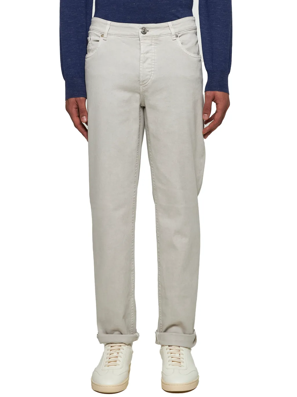 Logo Patch Straight-Leg Jeans