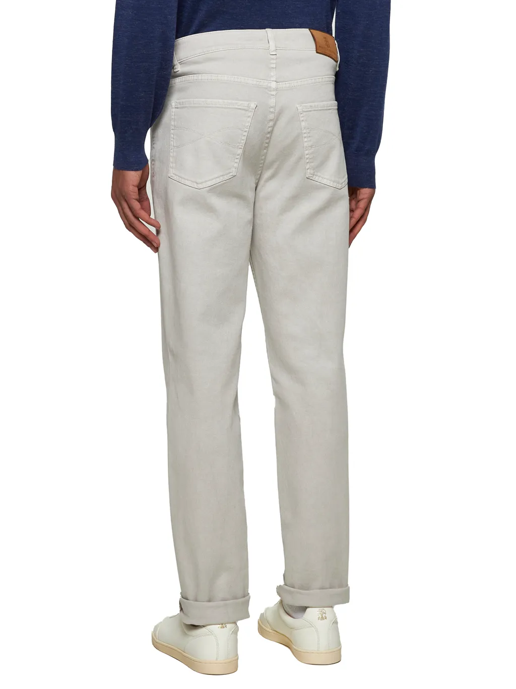 Logo Patch Straight-Leg Jeans