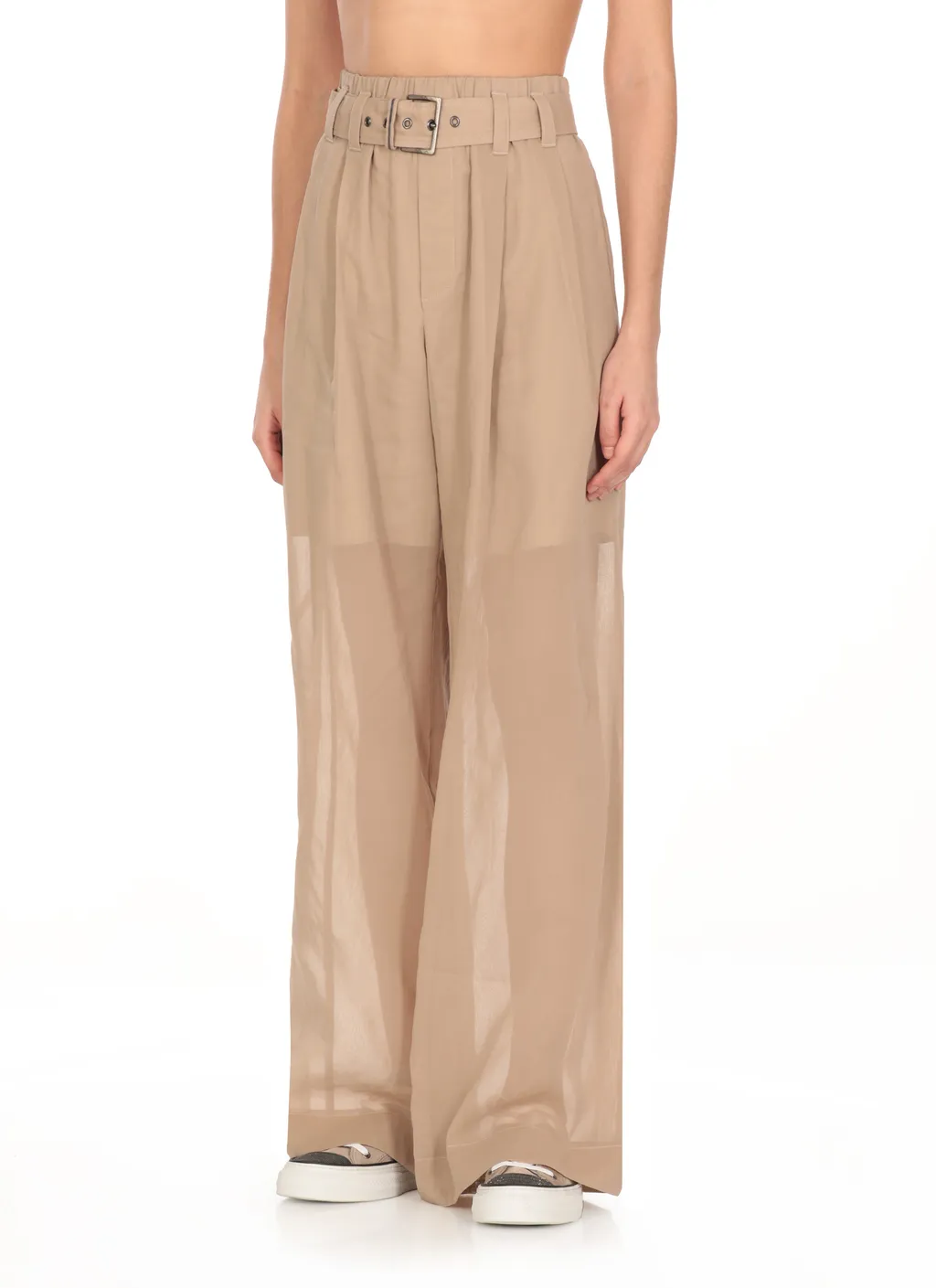 Wide Leg Belted Pants