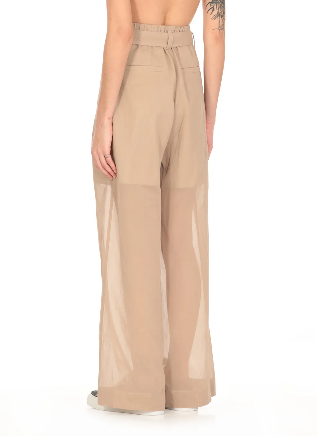 Wide Leg Belted Pants