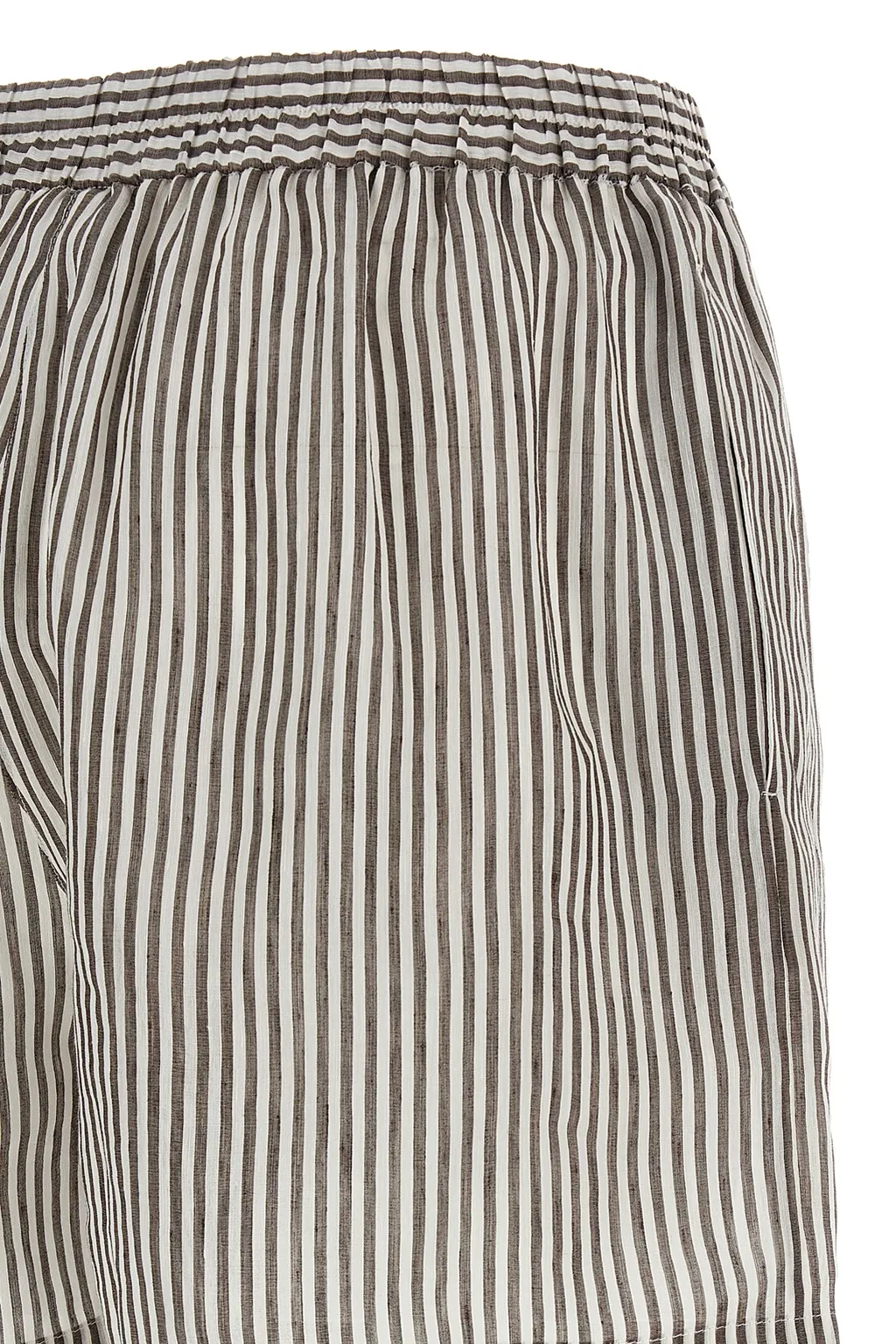 Striped Straight Shorts