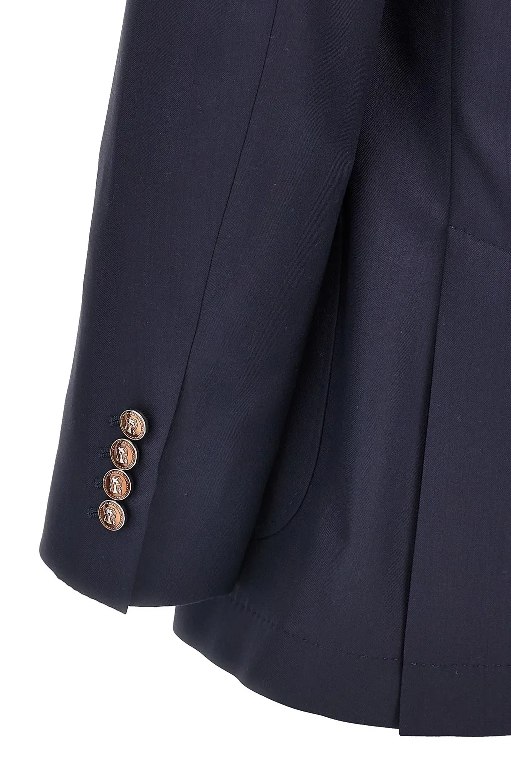 Double Breasted Twill Blazer