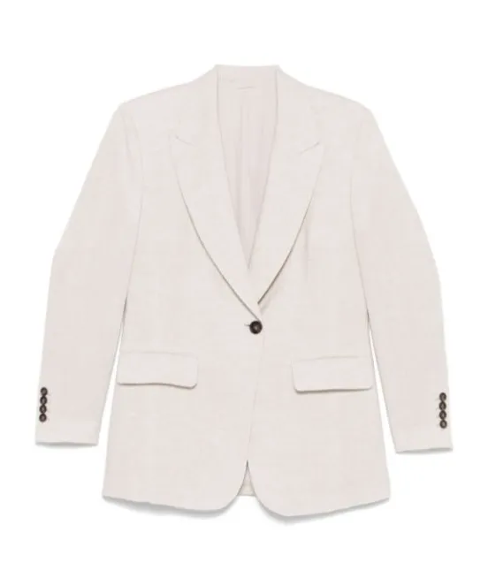 Lurex Buttoned Blazer