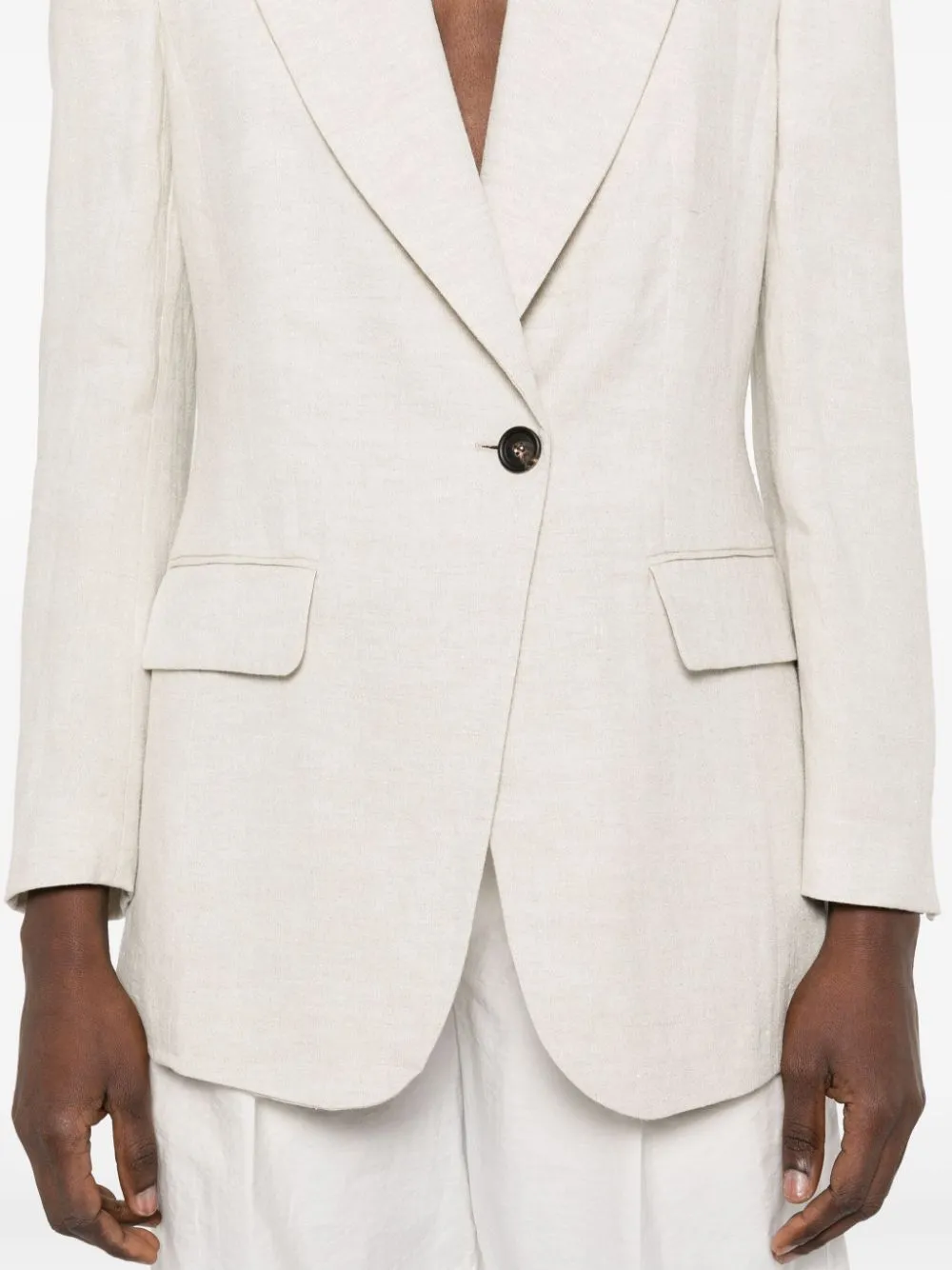 Lurex Buttoned Blazer