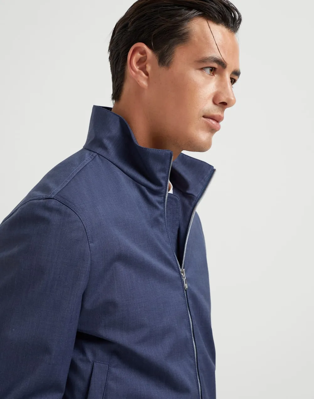 Zipped Bomber Jacket