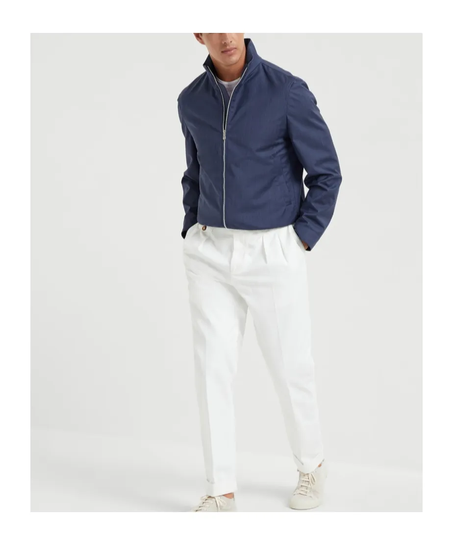 Zipped Bomber Jacket