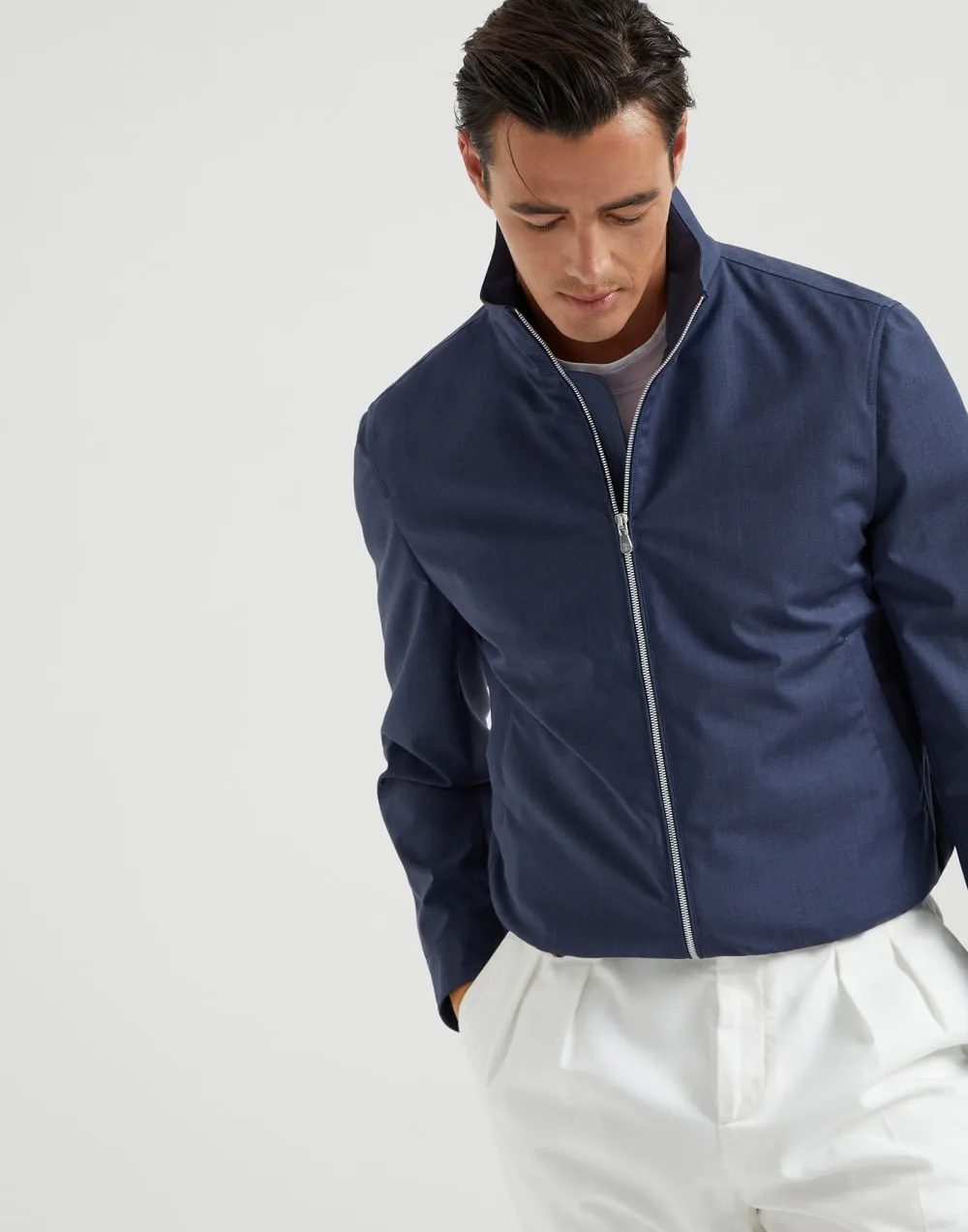 Zipped Bomber Jacket