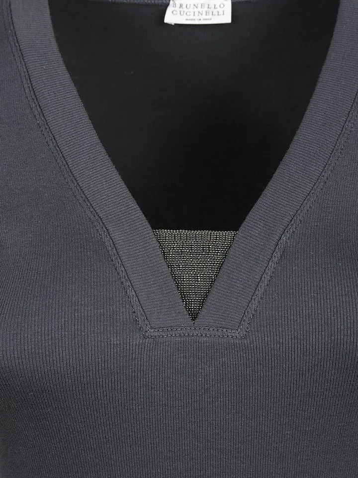 Monili-Detail T-Shirt