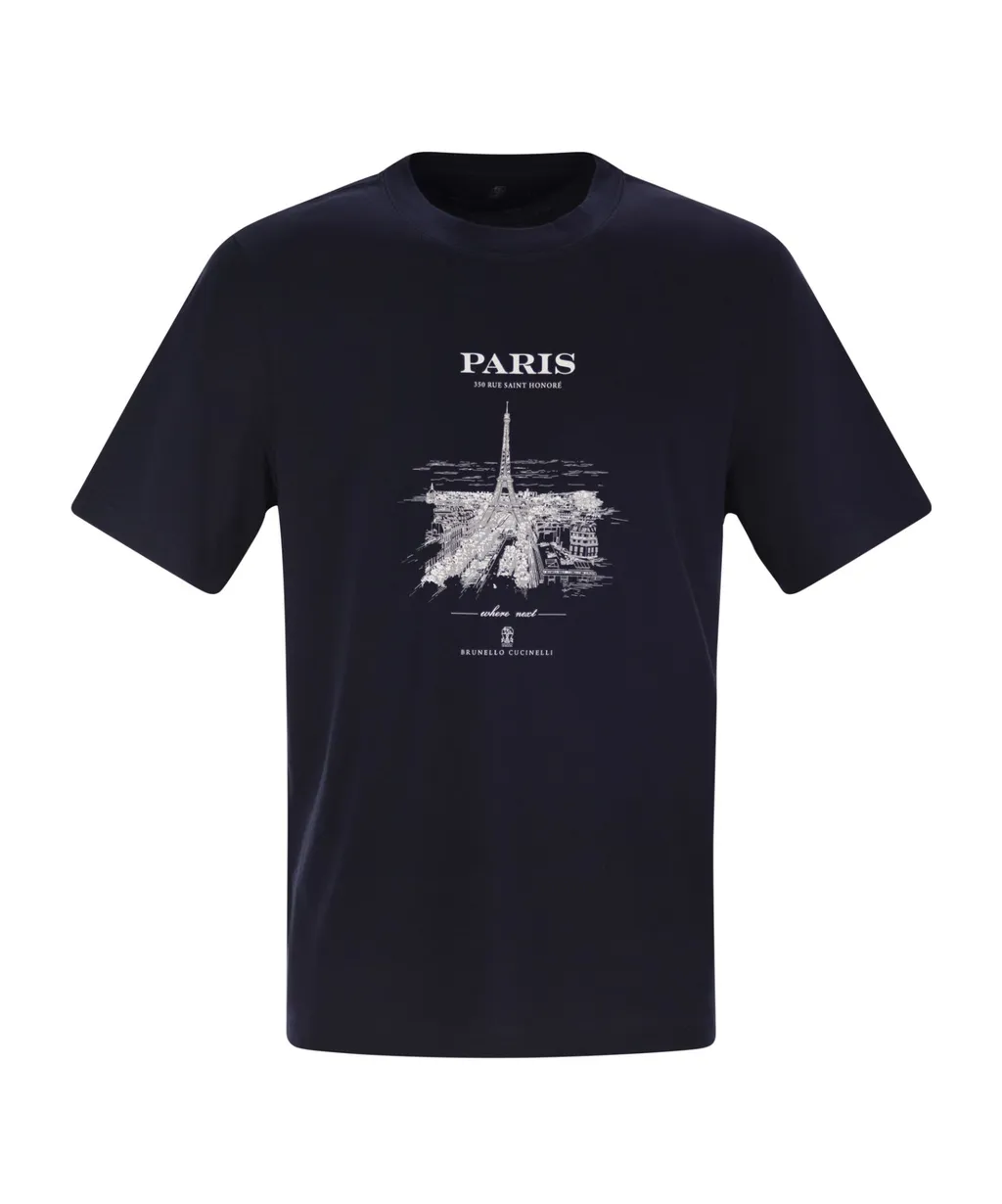 Cotton Paris Graphic Print T-Shirt