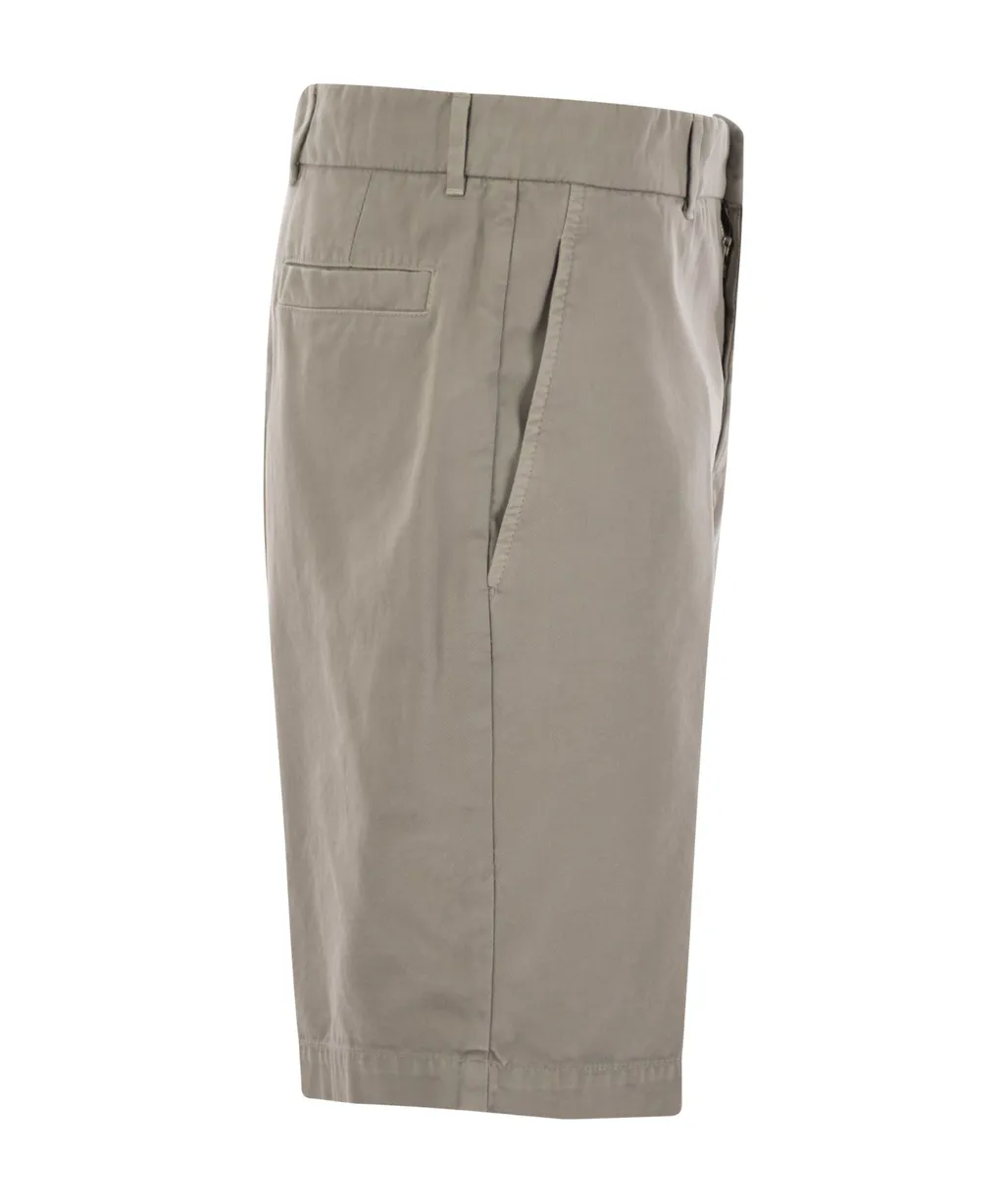 Knee-Length Wide-Leg Bermuda Shorts