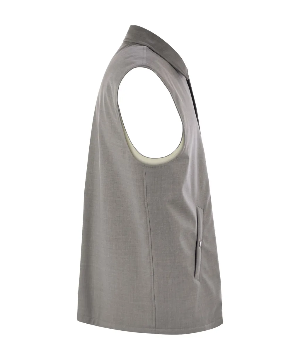 Padded Button-Up Gilet