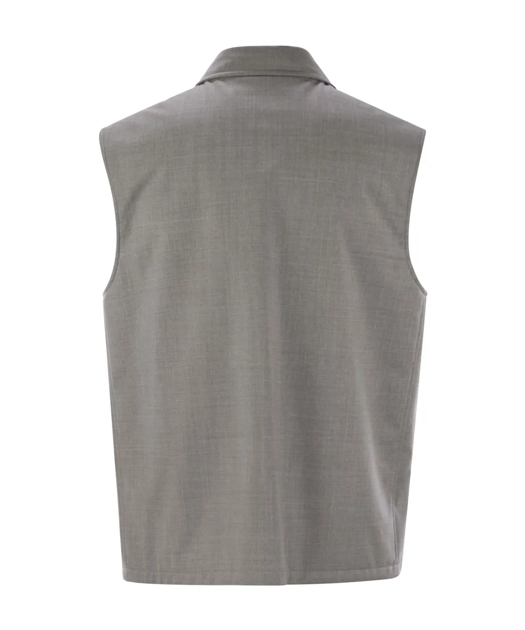 Padded Button-Up Gilet
