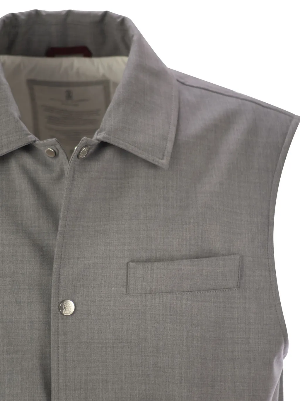 Padded Button-Up Gilet