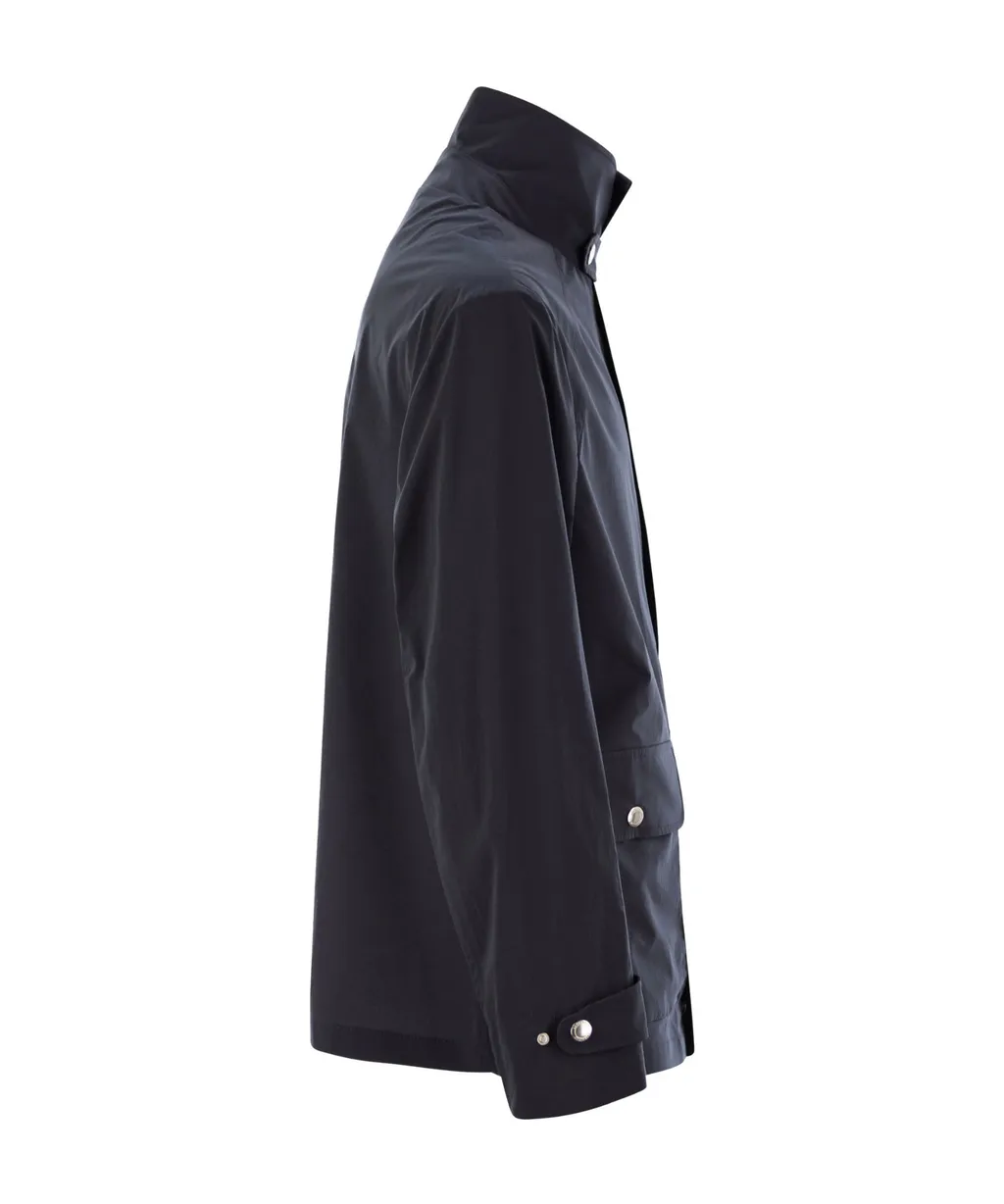 High-Neck Long-Sleeved Jacket