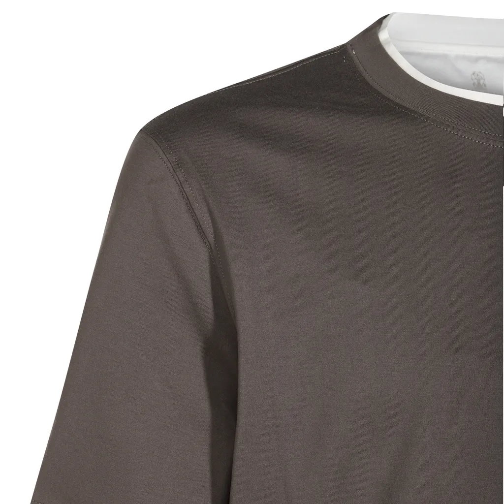 Layered-Effect Crewneck T-Shirt