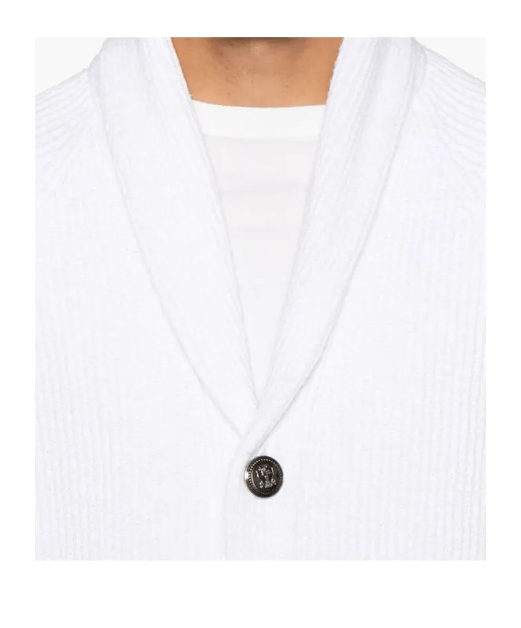 Shawl Lapel Knitted Cardigan