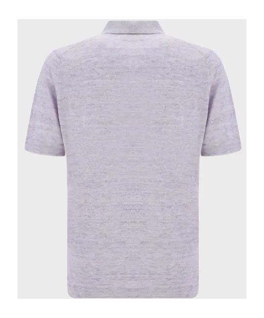 Buttoned Short-Sleeved Polo Shirt