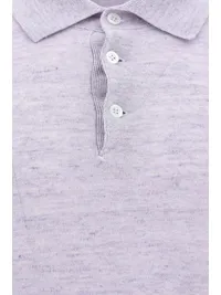 Buttoned Short-Sleeved Polo Shirt