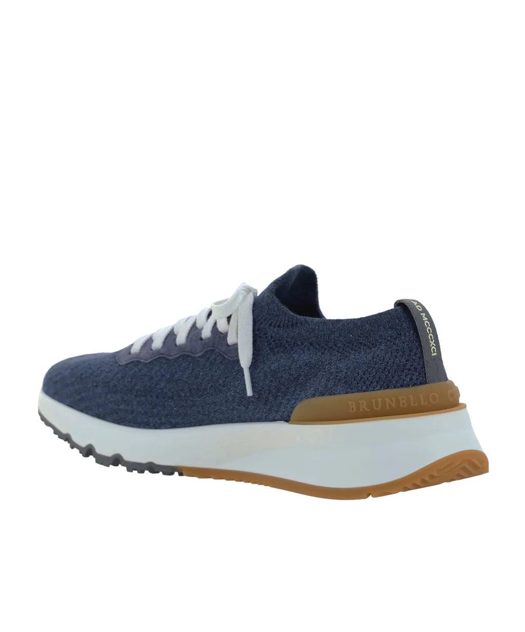 Logo Embossed Lace-Up Sneakers