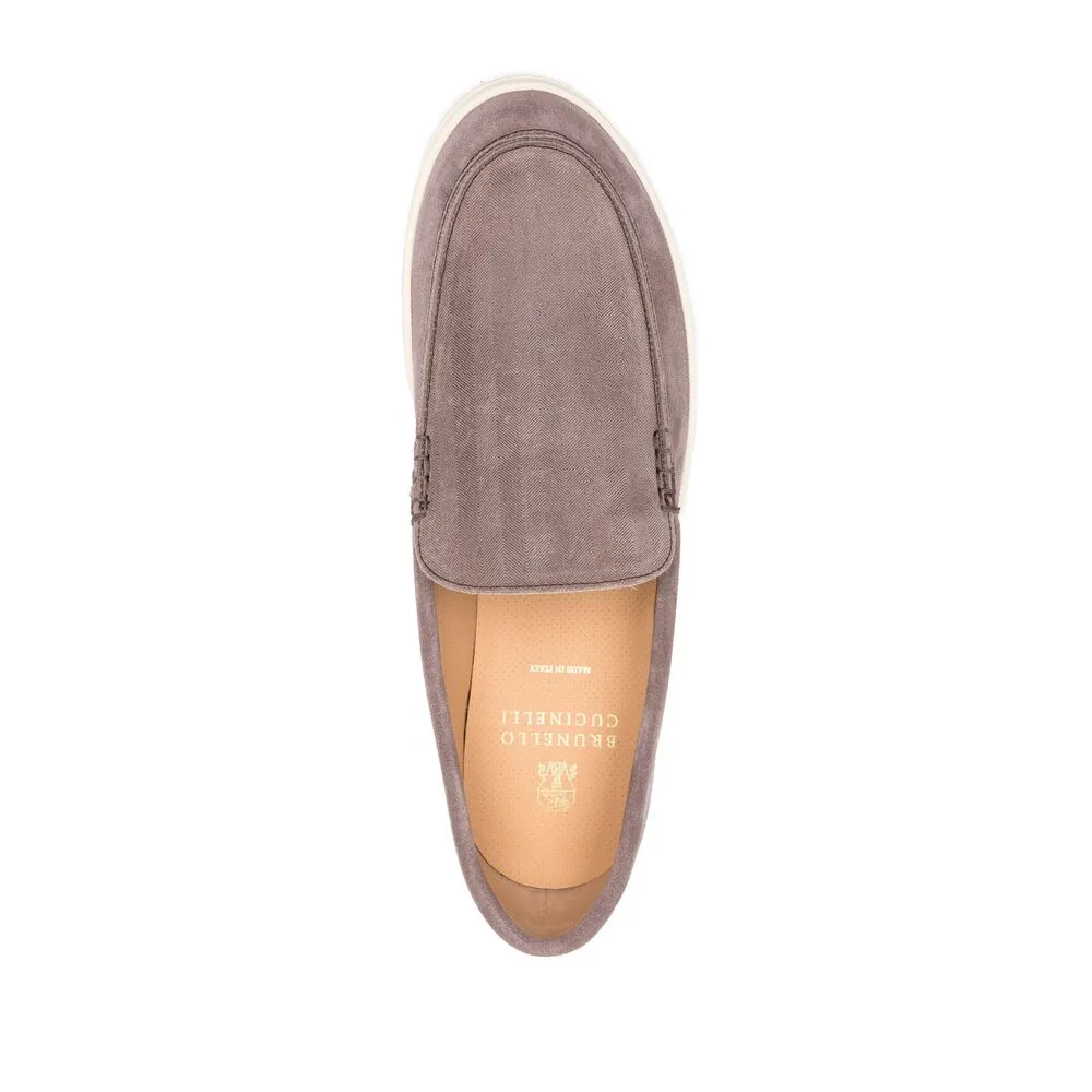 Round Toe Slip-On Loafers