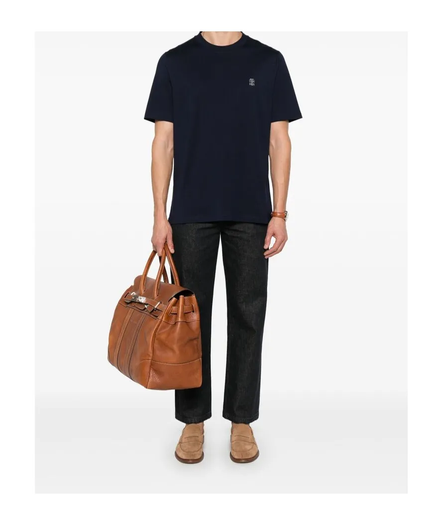 Logo Embroidered Crewneck T-Shirt