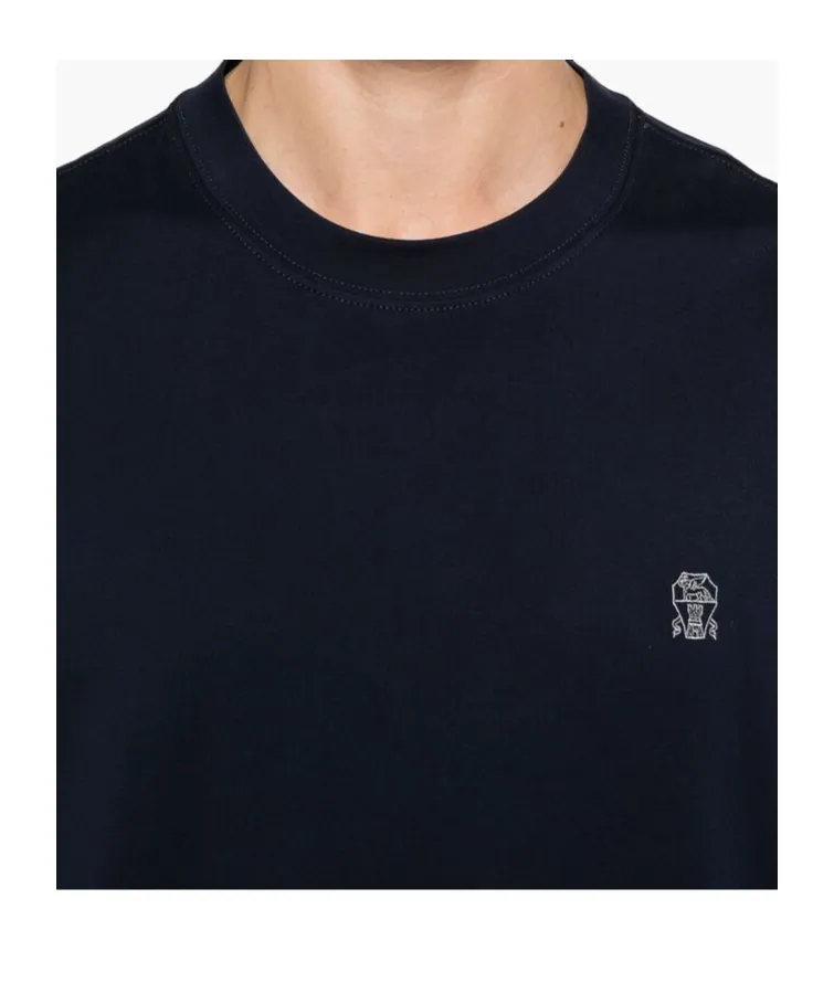 Logo Embroidered Crewneck T-Shirt