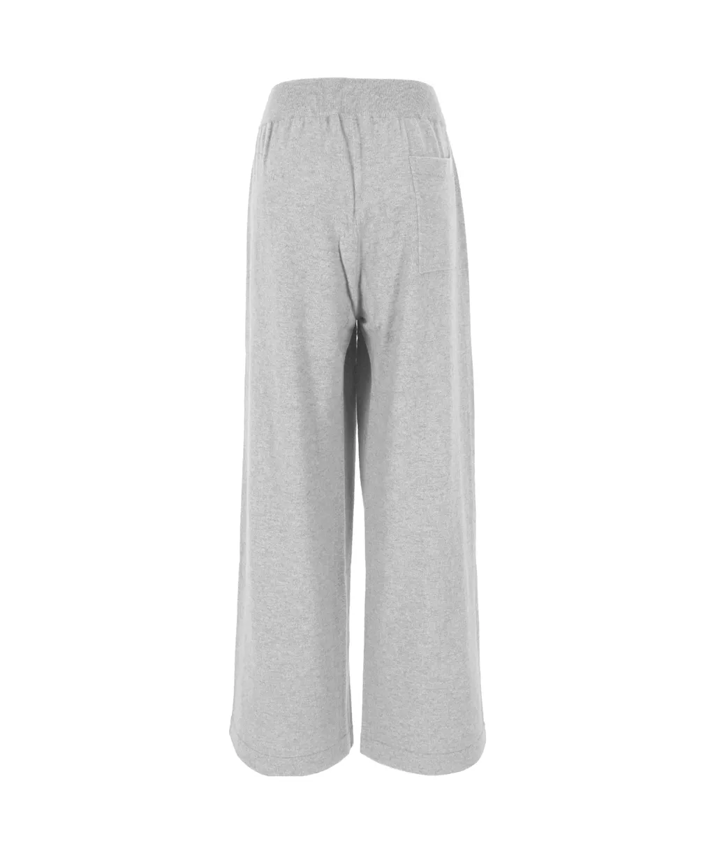 Shiny Tabbed Knitted Track Trousers