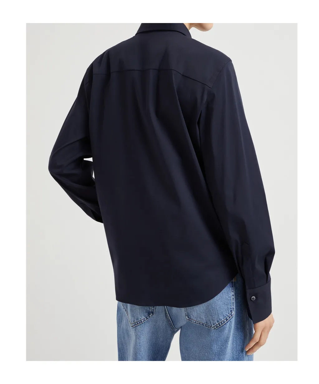 Monili-Chain Poplin Shirt