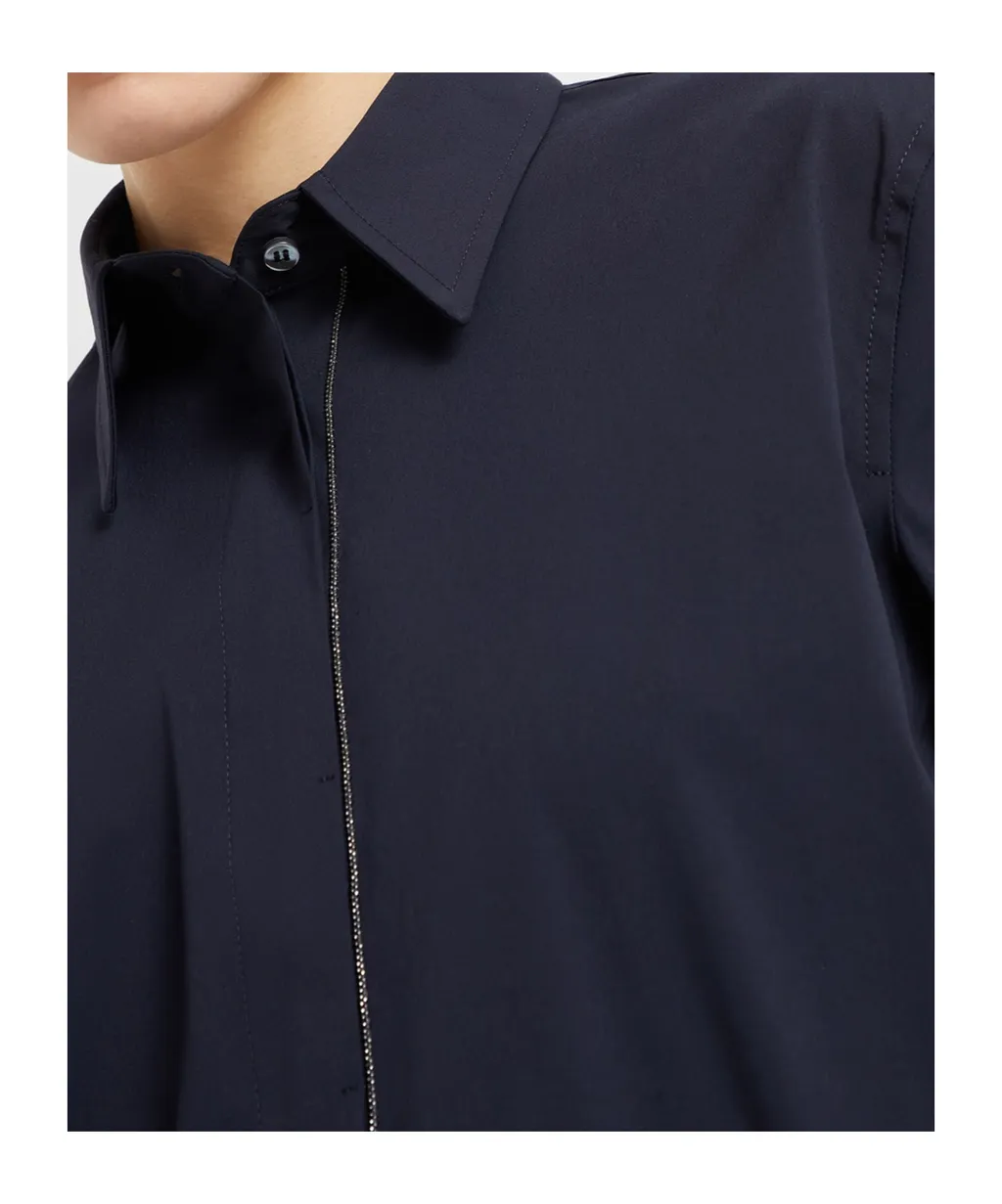 Monili-Chain Poplin Shirt