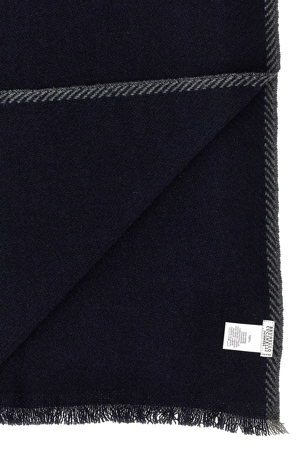 Knitted Fringed Edged Scarf