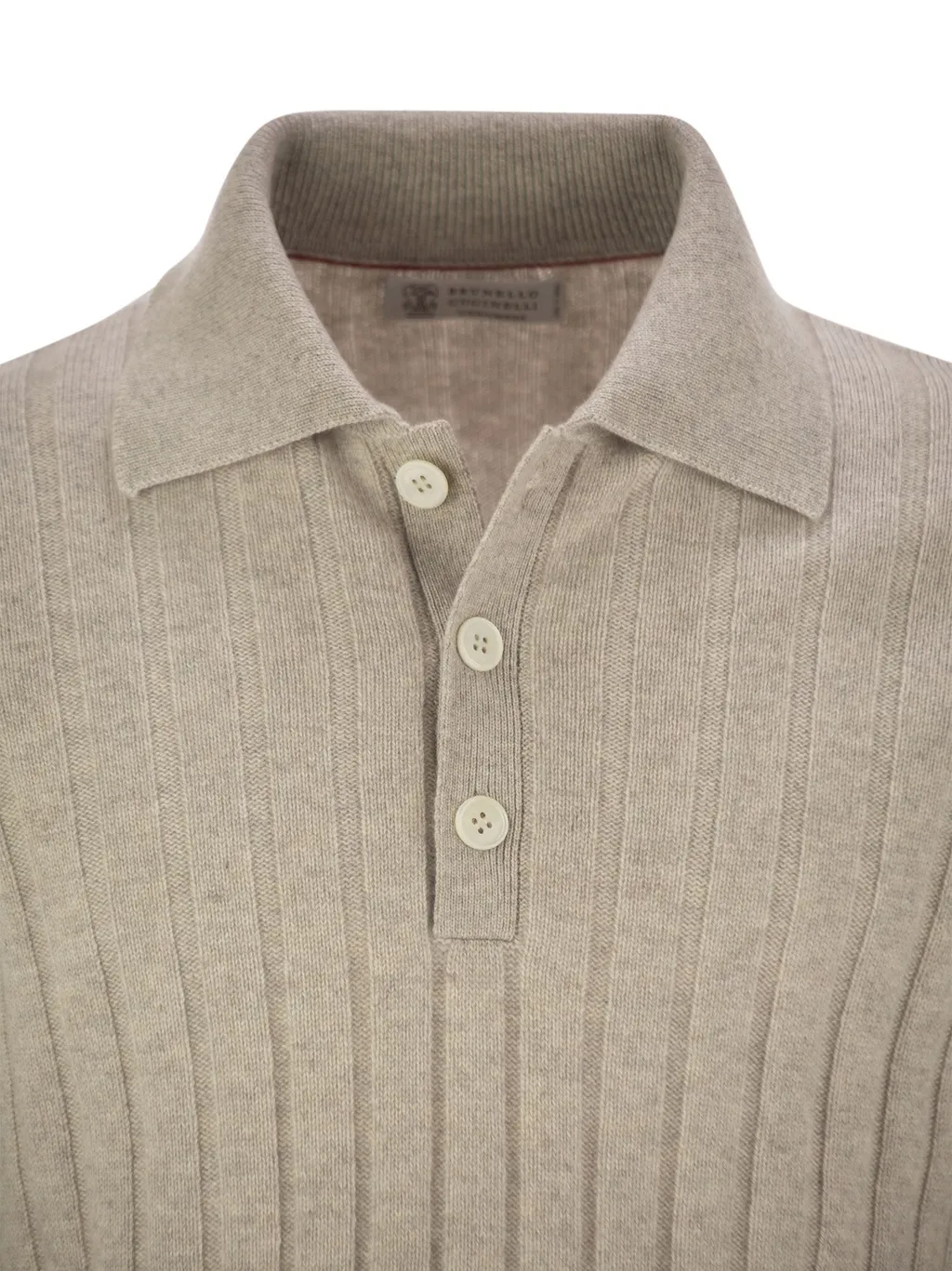 Long Sleeved Knitted Polo Jumper