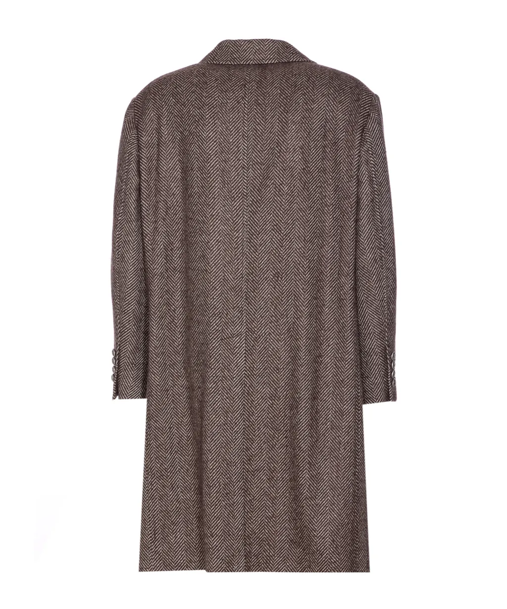 Single-Breasted Straight Hem Coat