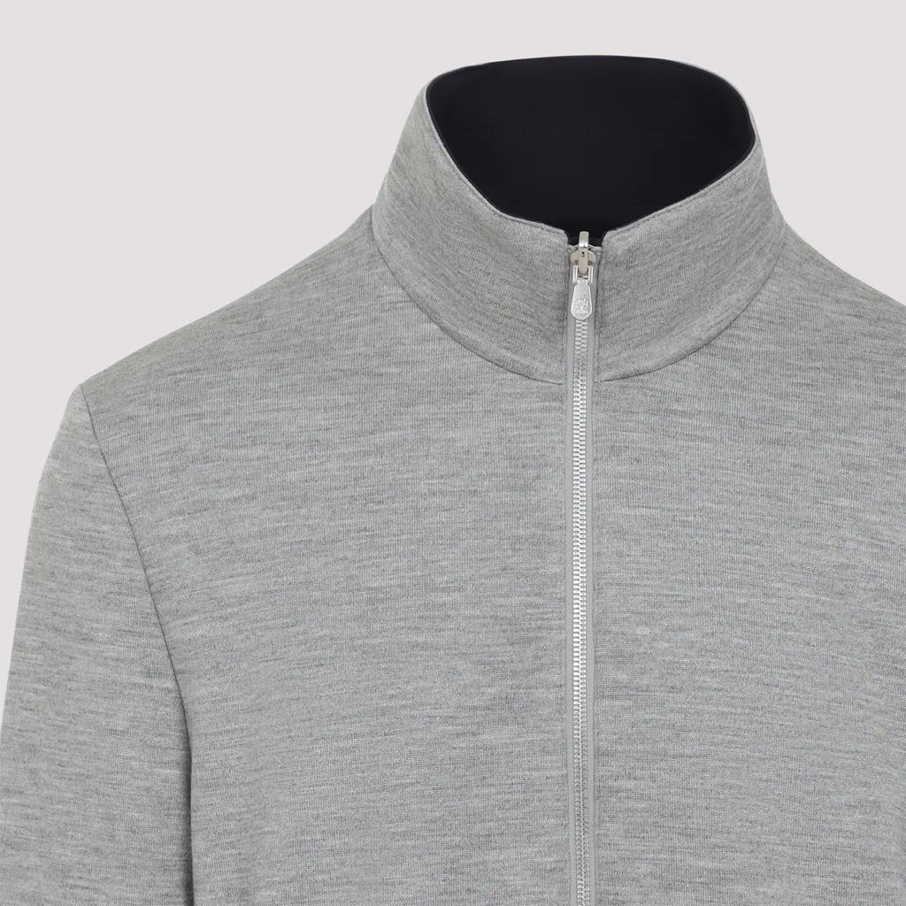 Embroidered-Logo Reversible Jacket