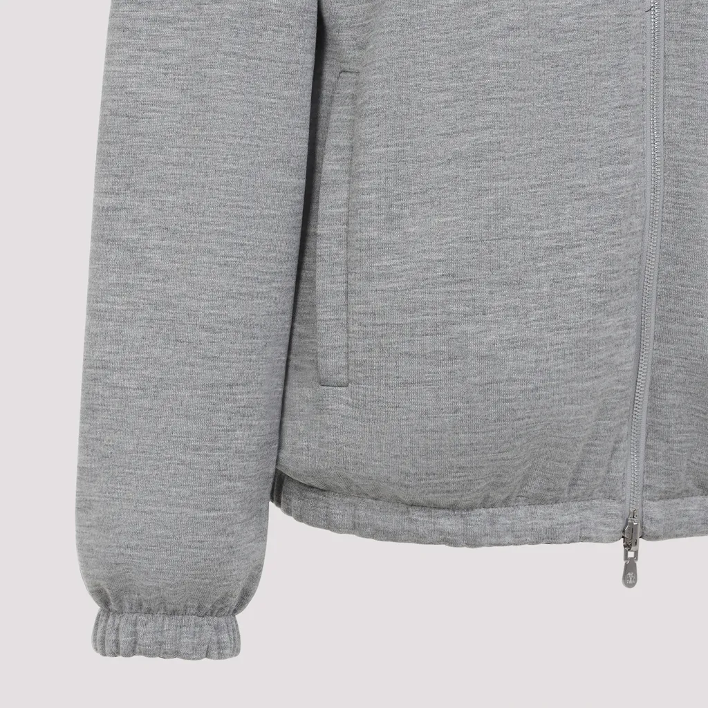 Embroidered-Logo Reversible Jacket