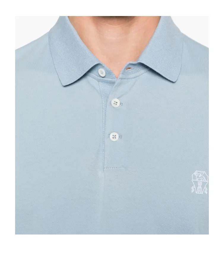 Embroidered Cotton Polo Shirt