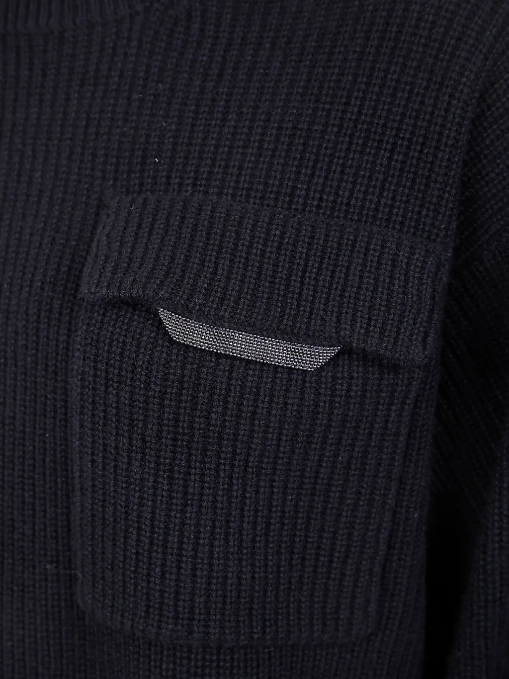High-Neck Pocket Sweatshirt