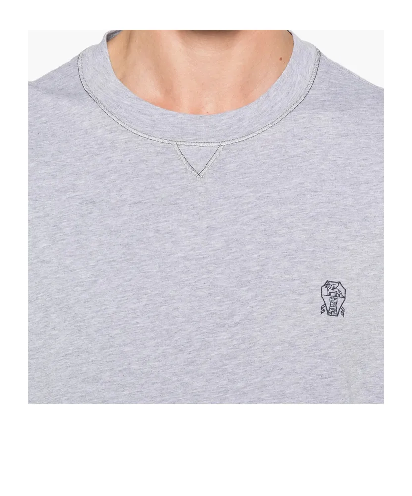 Embroidered Cotton T-Shirt