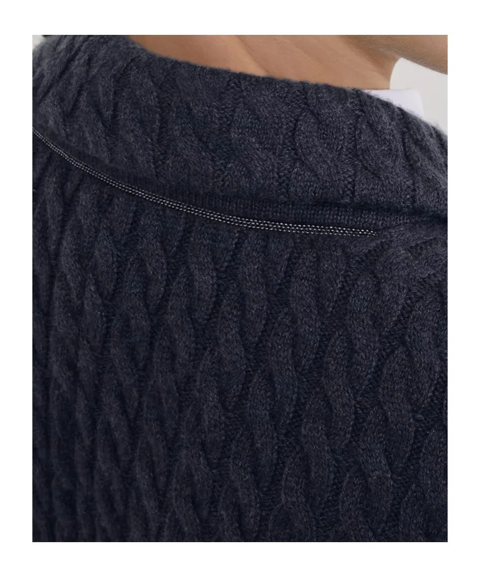 Double-Breasted Knitted Blazer