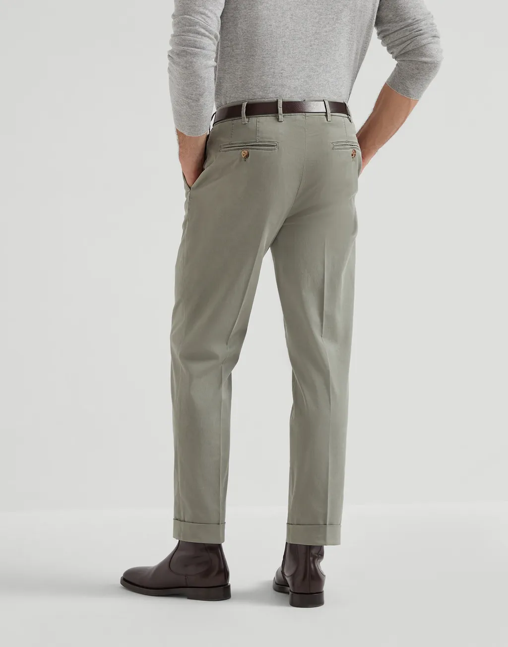 Cropped Chino Trousers