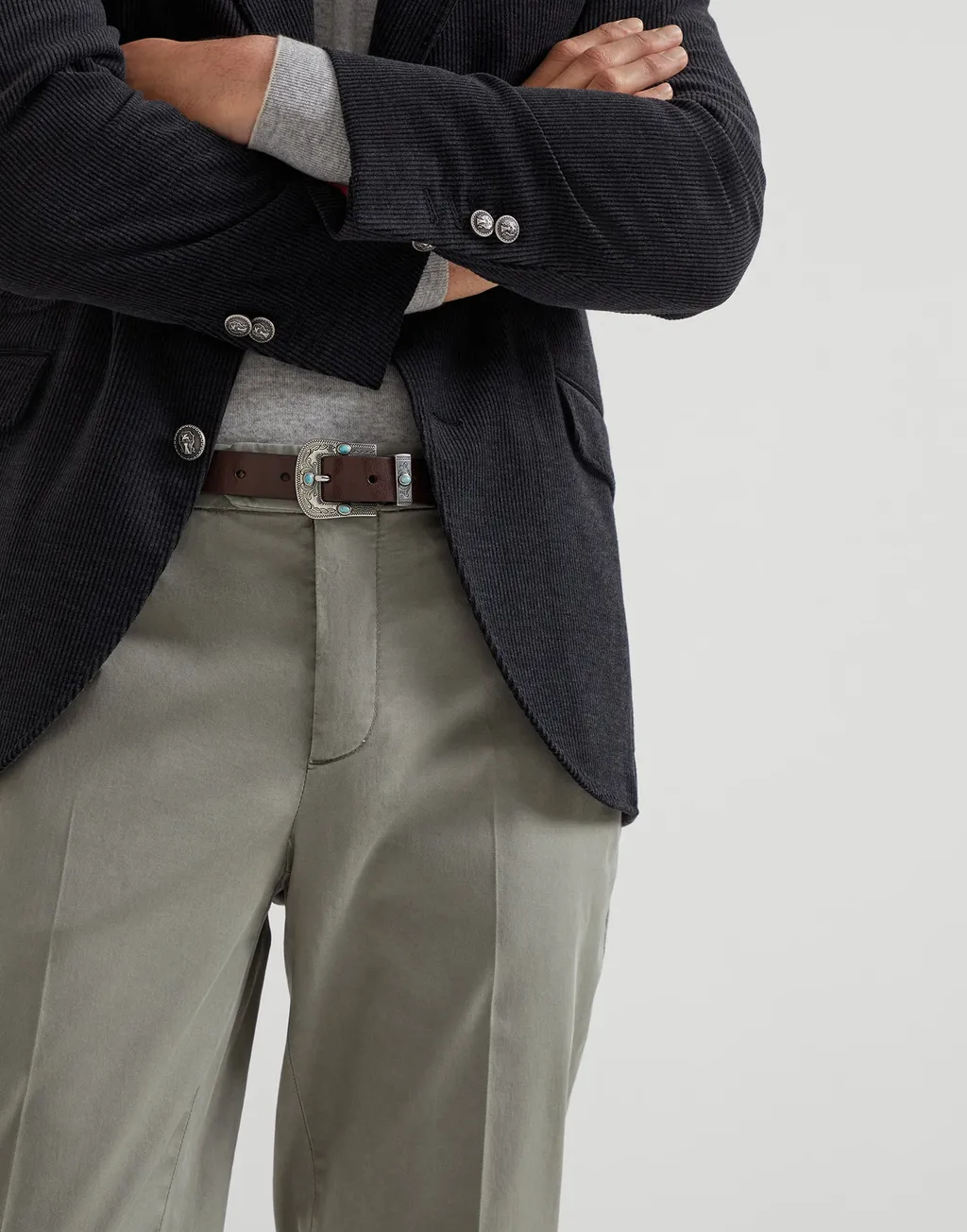 Cropped Chino Trousers