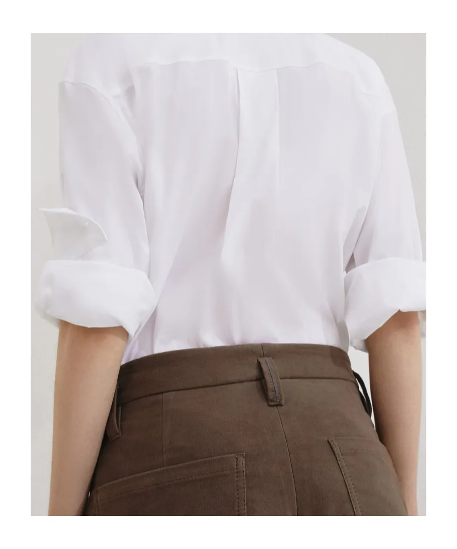 Monili Detailed Straight Leg Trousers