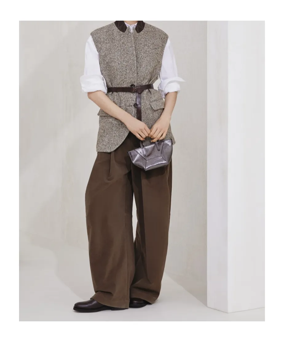 Monili Detailed Straight Leg Trousers