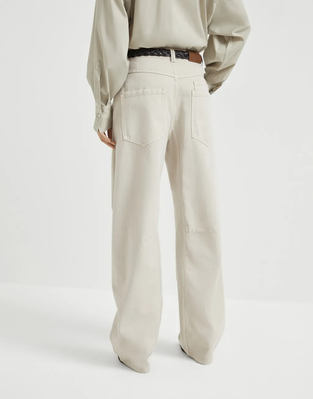 Logo Patch Straight-Leg Trousers